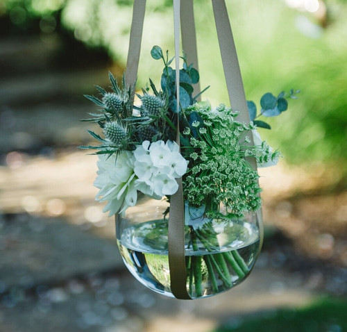 Clear glass vase - vase, or