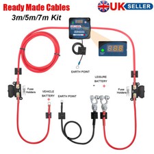 Ready Made Battery Split Charge Kit 12V 140A VSR Voltage Sense Relay Charger UK