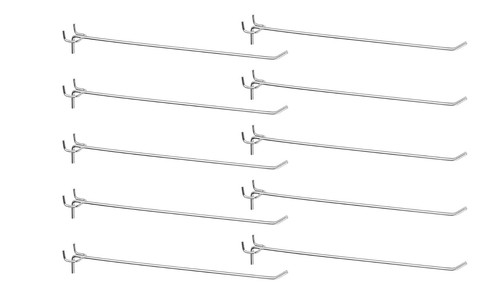 10pcs pegboard shelving hooks - 10pcs,