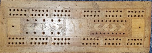 Wooden inlaid crib cribbage - wooden,