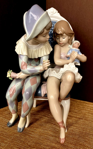 Lladro flirtatious jester - lladro, "flirtatious