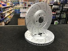 FOR STARLET 1.3 TURBO EP82 EP91 GLANZA V FRONT DRILLED GROOVED BRAKE DISCS
