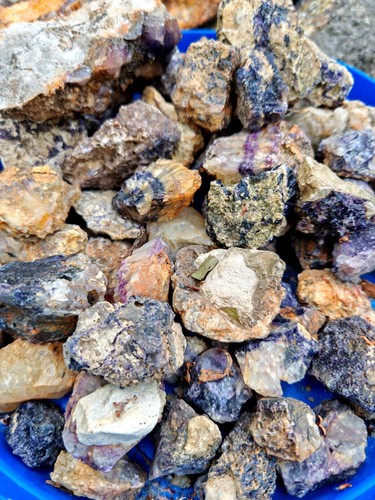 Raw blue john - john, crystal