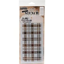 Tim Holtz Layering Stencil - Plaid THS097
