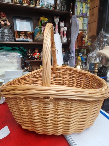 Vintage 1950 wicker shopping - vintage, 1950's