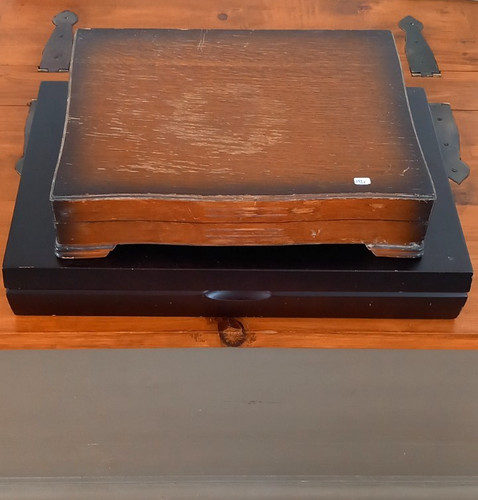 Two vintage cutlery boxes - vintage,