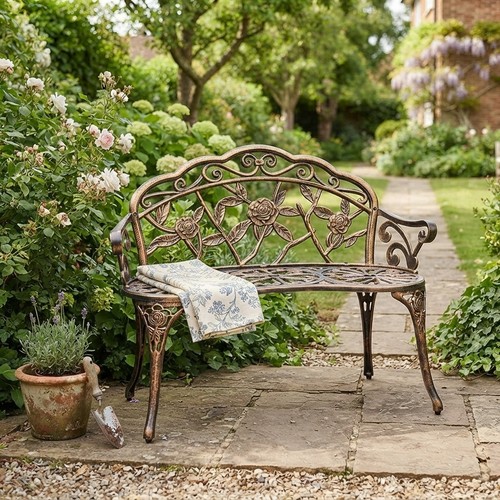 Antique rose cast iron - antique,