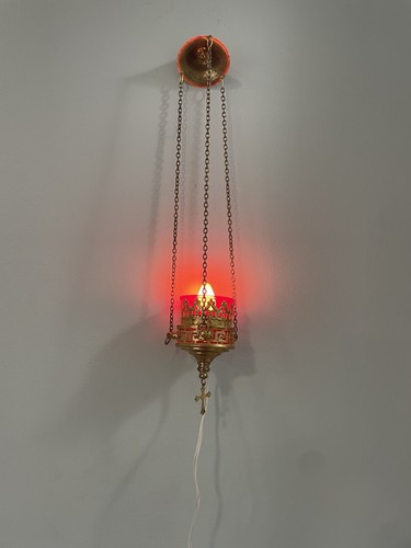 Vintage hanging brass orthodox - vintage,