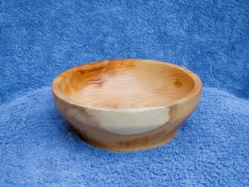 Wooden bowl hand - bowl, yew