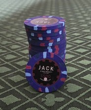 20 Paulson Jack Cincinnati Primary $500 Poker Chips - Very Near Mint Condition