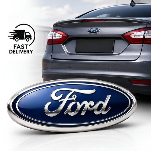 Ford badge 145mm 58mm blue - ford,