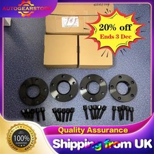 For BMW E36 E46 E90 E91 Black Wheel Spacers & Bolts Kit 15/ 20mm 5x120 | 72.6