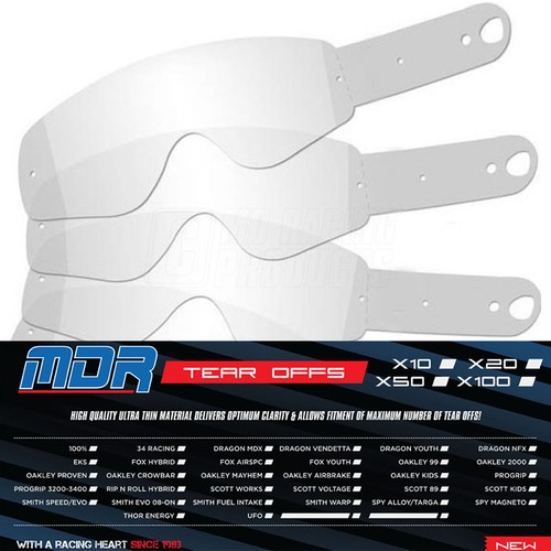 100 mdr tear offs - mdr, for