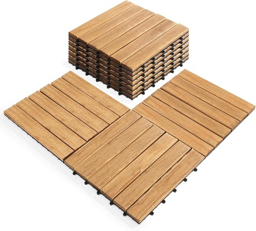 Deck tiles interlocking - tiles, "