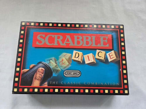 Vintage 1990 scrabble - scrabble, dice
