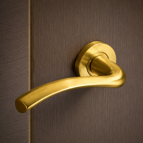 Stanza siena satin brass lever - siena,