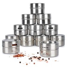 12 Pcs Magnetic Spice Jars