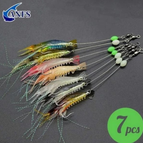 Soft silicone shrimp - 7x,