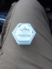 White Sapphire And Silver