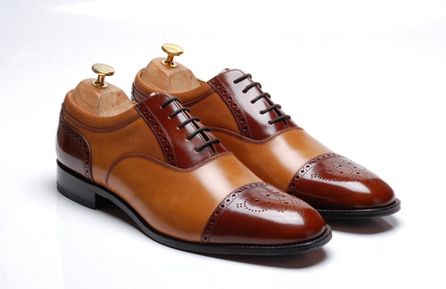 Loake tan brown two tone - brown,