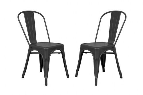 Tolix style side chair - 2,