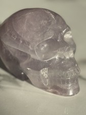 💜 Large PURPLE FLUORITE SKULL 1.79 KG | Intuition •Protection • Higher Guidance