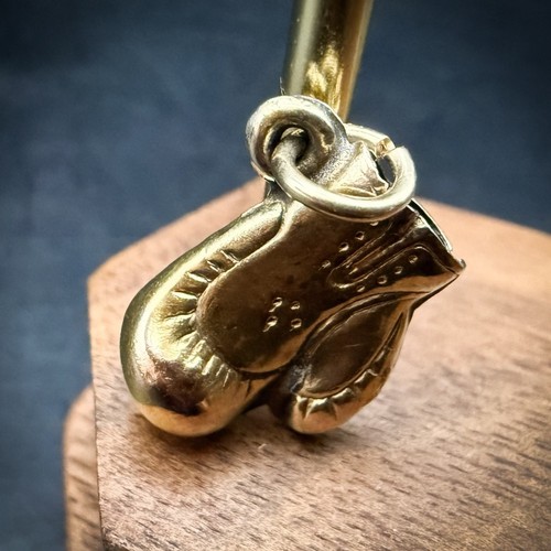 Vintage 9ct yellow gold boxing - vintage,