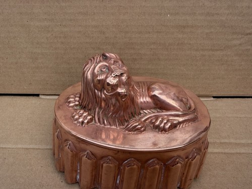 Antique copper jelly mold - copper,