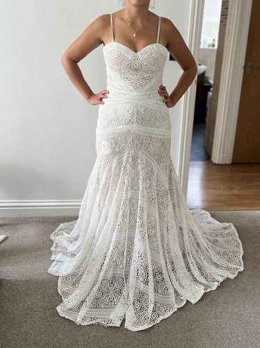 Boho wedding dress size 10 - ,