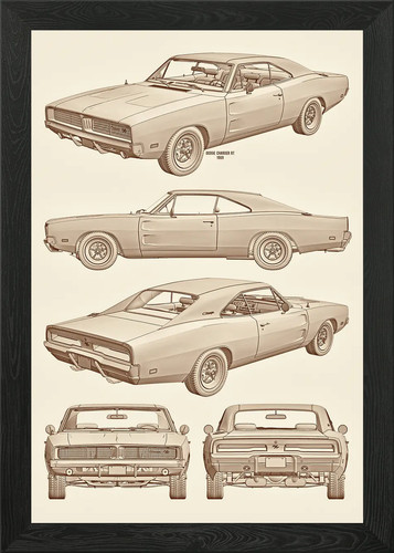 Dodge charger 1969 - rt, muscle