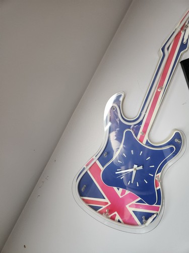American neon guitar - american, wall