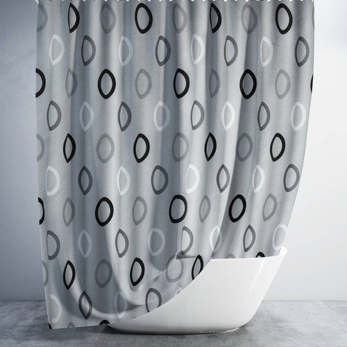 Bathroom fabric shower - bathroom, curtain