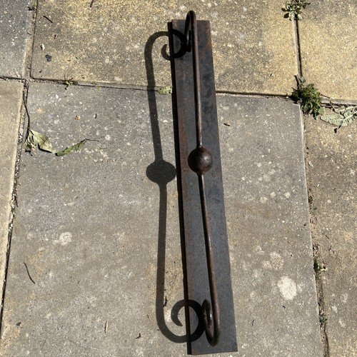 Vintage wrought iron panel - wrought,