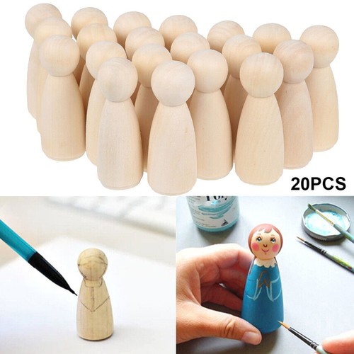 20x65mm wooden doll - doll, people