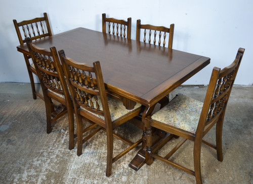 Oak dining table and - oak,