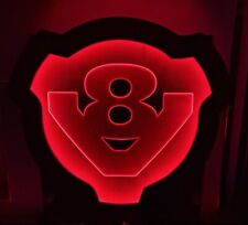 Big Scania V8 leatherette smooth finish 3D LED board Back wall board 12V+ DIMMER