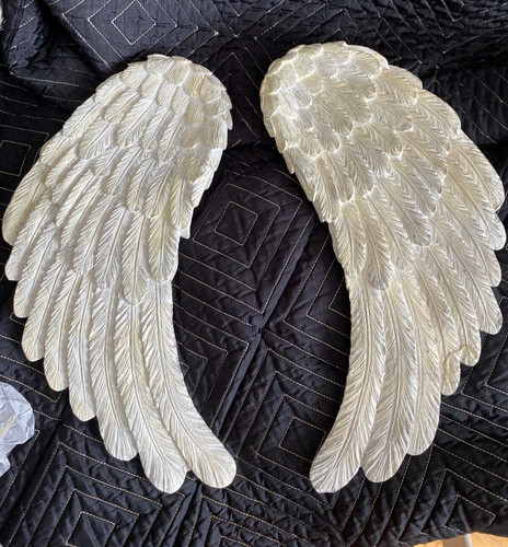 Angel wings wall art cream - wings,