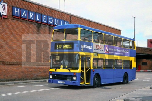 35mm slide metrobus volvo - slide,