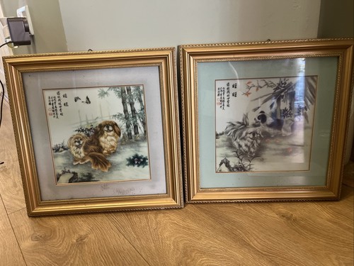 Weiwei porcelain plaque - weiwei, x2
