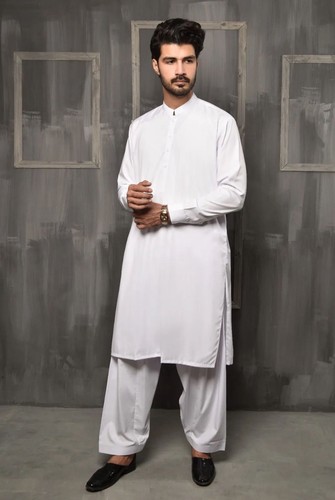 White men shalwar kameez - shalwar,