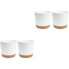 4 pcs Plant Pots Nordic Style Plastic Flower Pots Plastic Planter Flower Pot 1