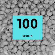 100x 3D Resin Printed Skulls