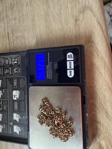 9ct gold belcher - gold, chain