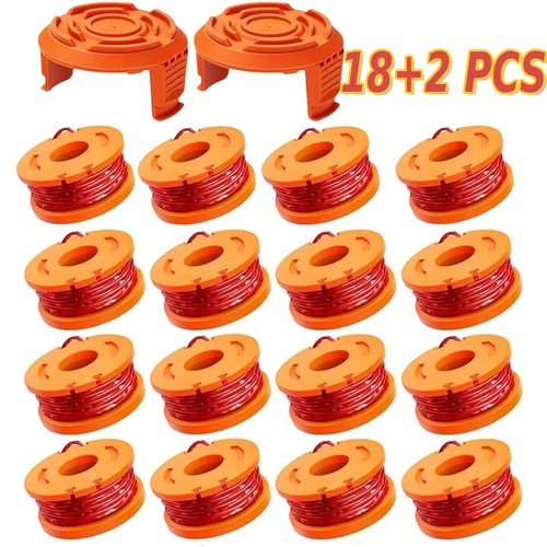 Strimmer line spool cap - line, set