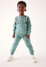 BNWT Ted Baker Boy Logo Tracksuit Jogger Sweater Set Outfit 3-6 Months
