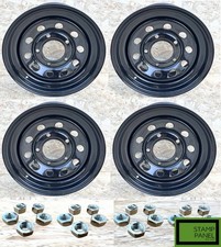 4x Gloss Black Modular Wheels