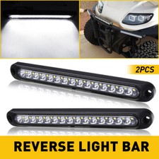 2PCS 15LED White Waterproof Car Truck Trailer Stop Rear Tail Brake Light Bar 12V