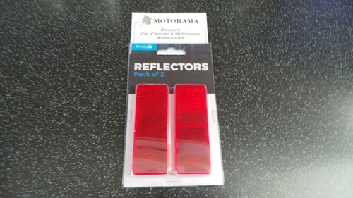Red self adhesive stick on - 2x, adhesive/stick