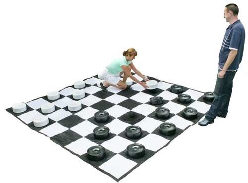 Garden games giant - draughts, /
