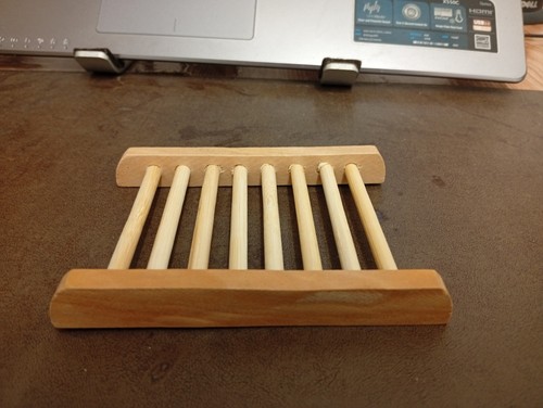 Wooden bamboo wood soap dish - wooden,